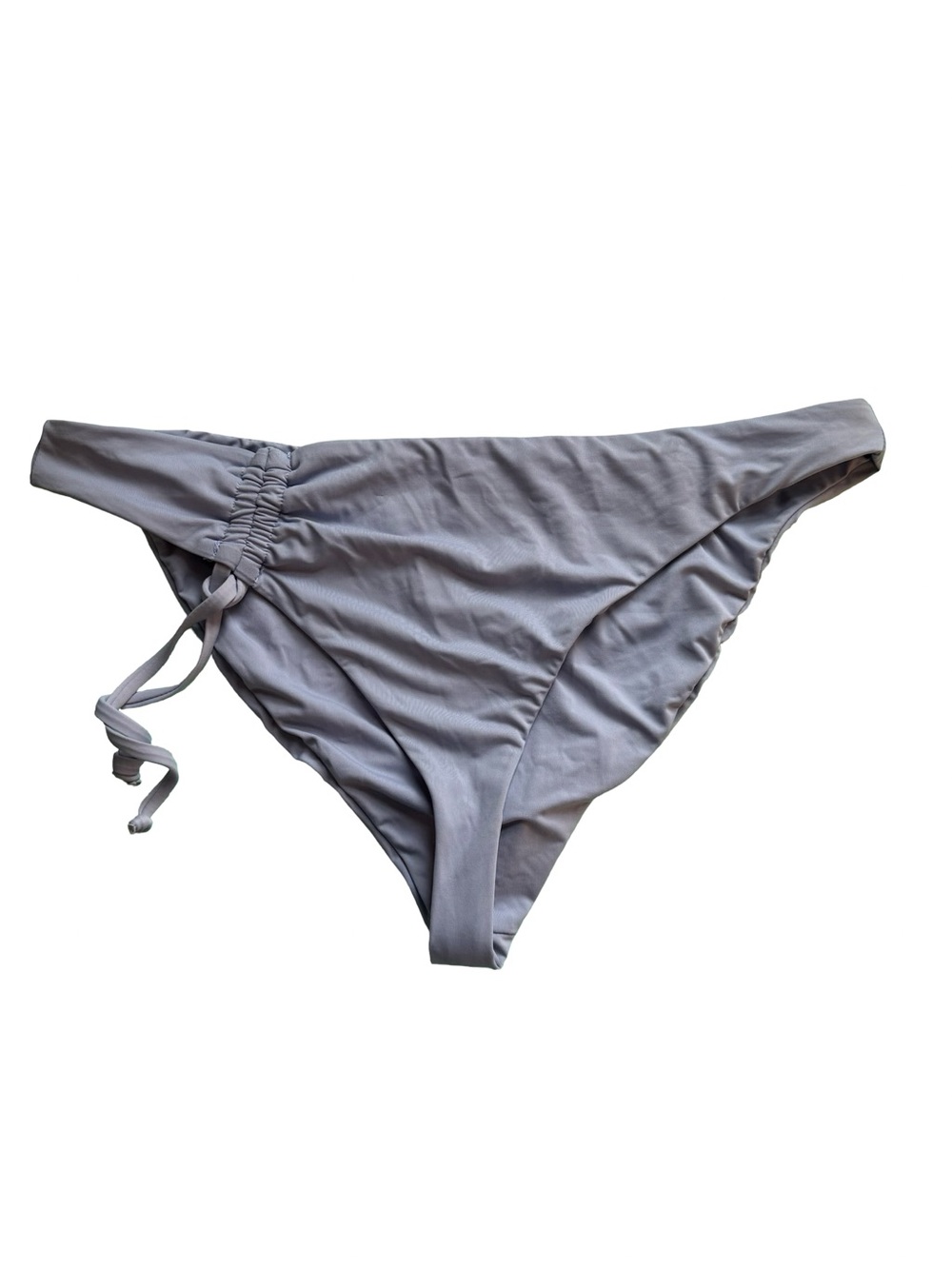 Dipping’ Daisy’s Luster Ruched Tie-Side Swim Bottom Periwinkle Blue Size L